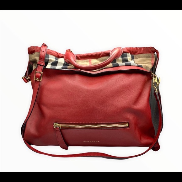 $9️⃣2️⃣5️⃣ Big Crush Housecheck Leather Tote - Picture 1 of 10